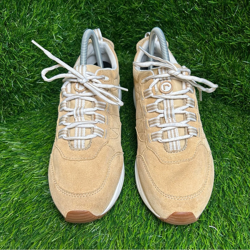 Rockport DMX Max Women Tan Suede Leather Walking Shoes Sneakers K71708 Size 8.5 - Picture 2 of 7